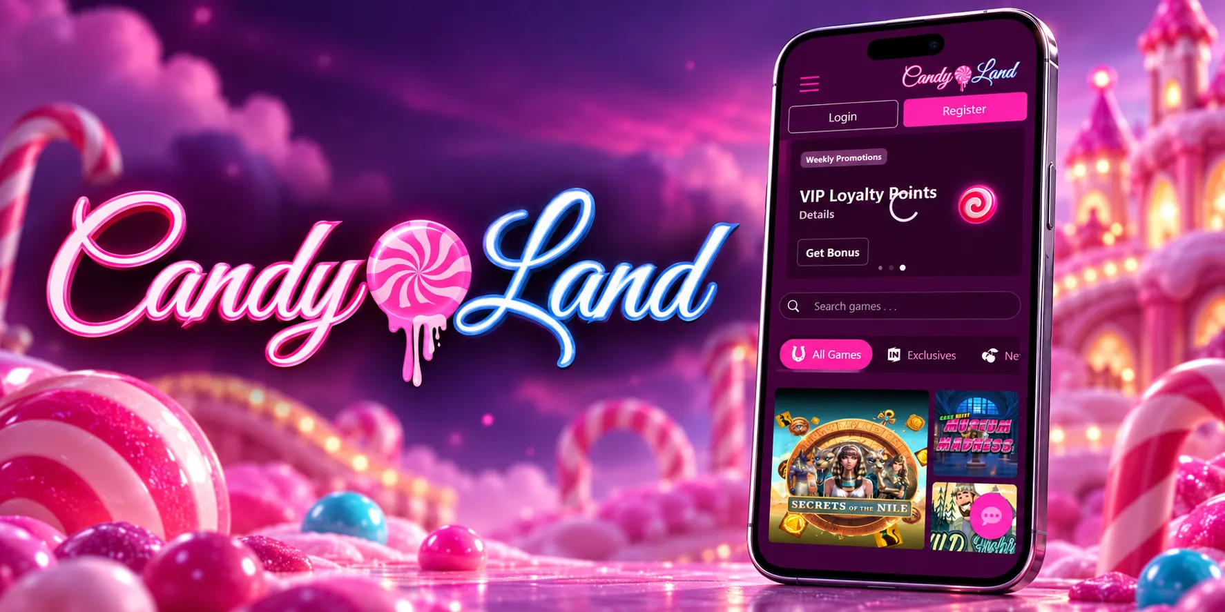 CandyLand Casino App-Screenshot